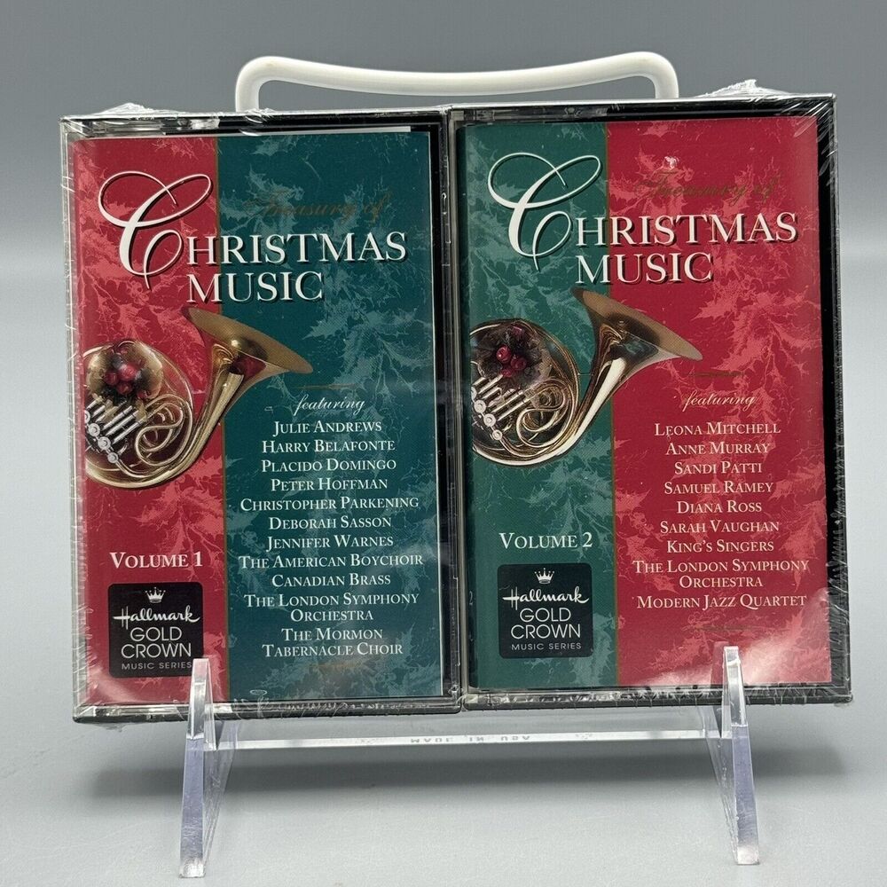 Hallmark Gold Crown Music Series Treasury of Christmas Music Vol 1 & 2 New MC